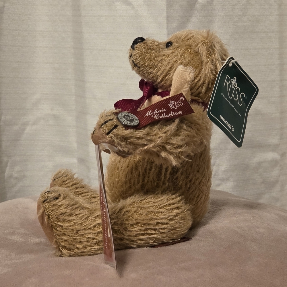 BEAR (RUSS) CRABTREE & EVELYN/MOHAIR COLLECTION/VINTAGE& LTD. ED. W/TAG - Picture 7 of 8